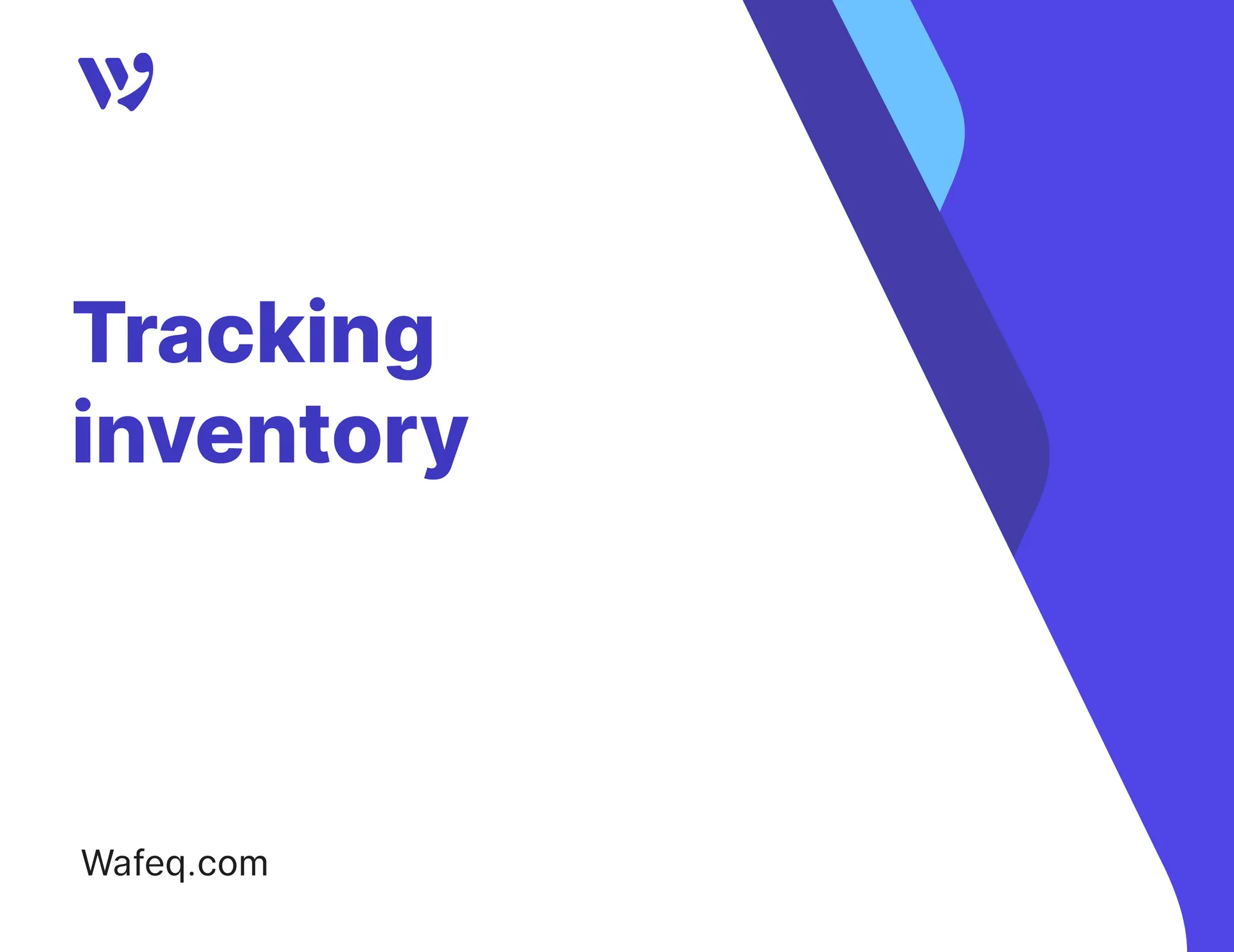 Tracking inventory